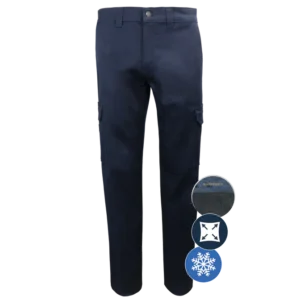 011EXD pantalon cargo doublé avec poches multiples et doublure polaire.