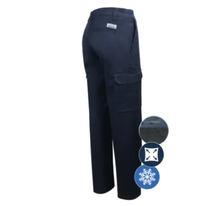 011EXD pantalon cargo doublé avec poches multiples et doublure polaire.