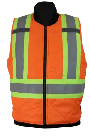 540XR veste réversible avec bandes réfléchissantes et doublure matelassée pour plus de sécurité et de confort.