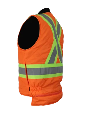 540XR veste réversible avec bandes réfléchissantes et doublure matelassée pour plus de sécurité et de confort.