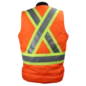 540XR veste réversible avec bandes réfléchissantes et doublure matelassée pour plus de sécurité et de confort.